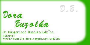 dora buzolka business card